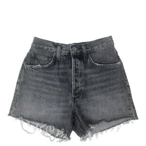 Agolde Dee High Rise Jean Denim Cut Off Shorts Size 25 In Moxy Wash Distressed